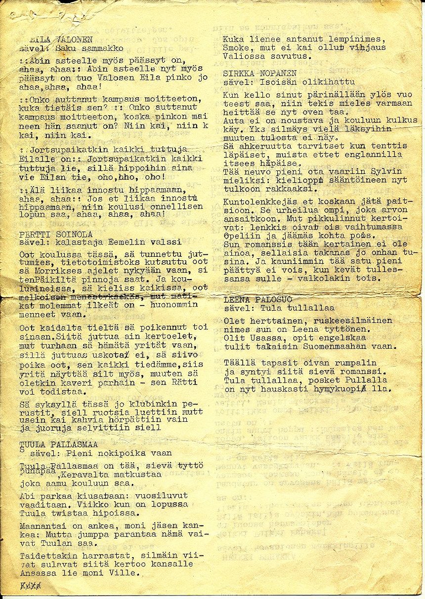 1963 karonkkalauluja