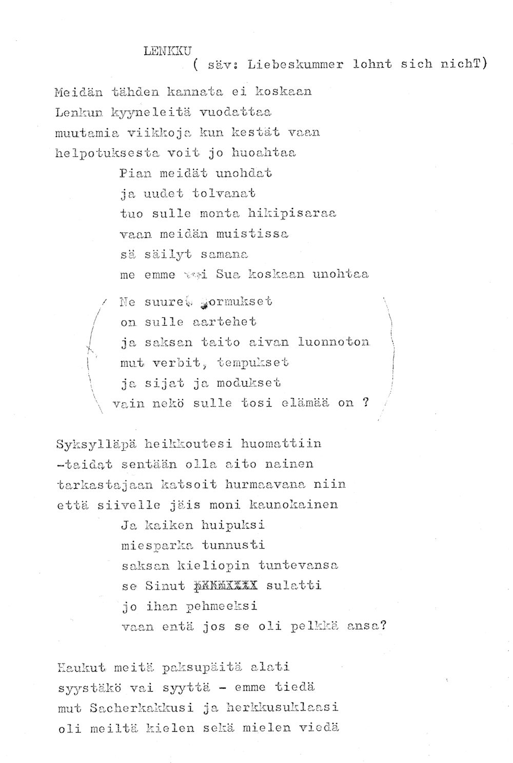 karonkkalaulu
