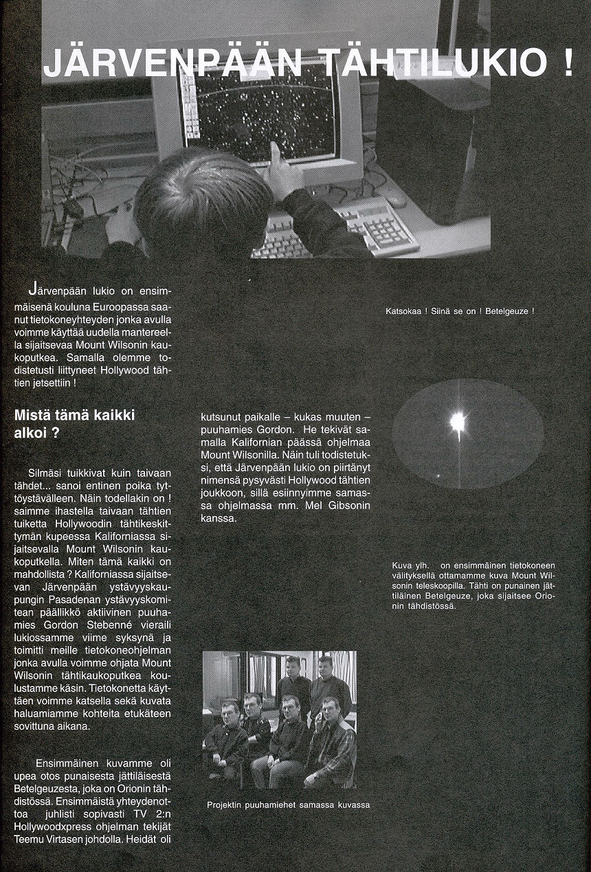 Lukion vuosikertomuksesta 1998_1999 sivu 6