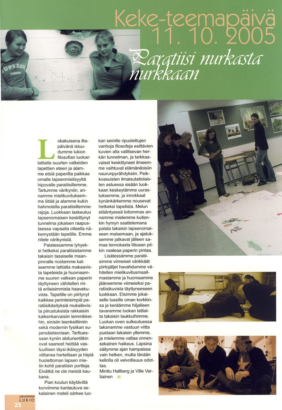 KEKE_p�iv� Lukion vuosikertomus 2005 - 2006