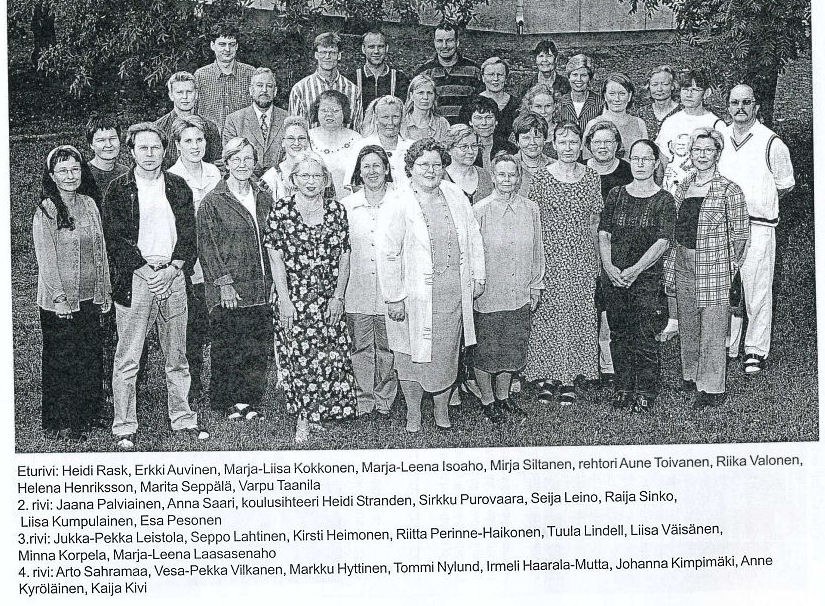 YHTEISKOULUN OPETTAJAT JA HENKIL�KUNTA 2001-2002