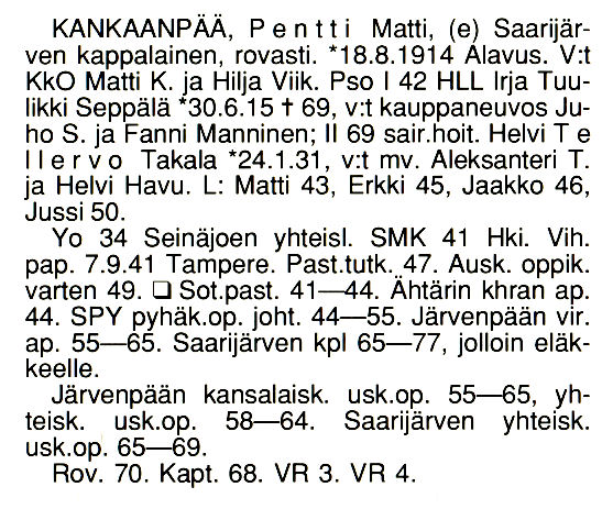 Pentti Kankaanp��