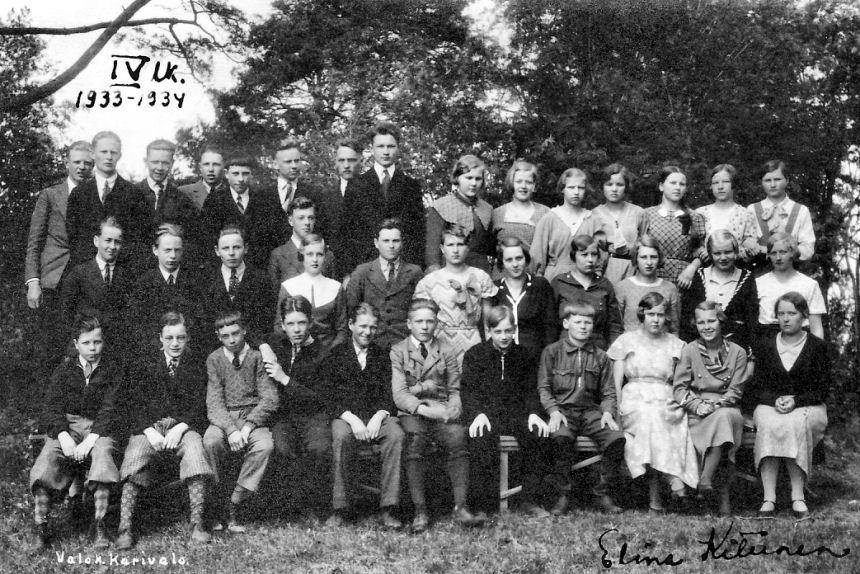 4 luokka 1933-1934