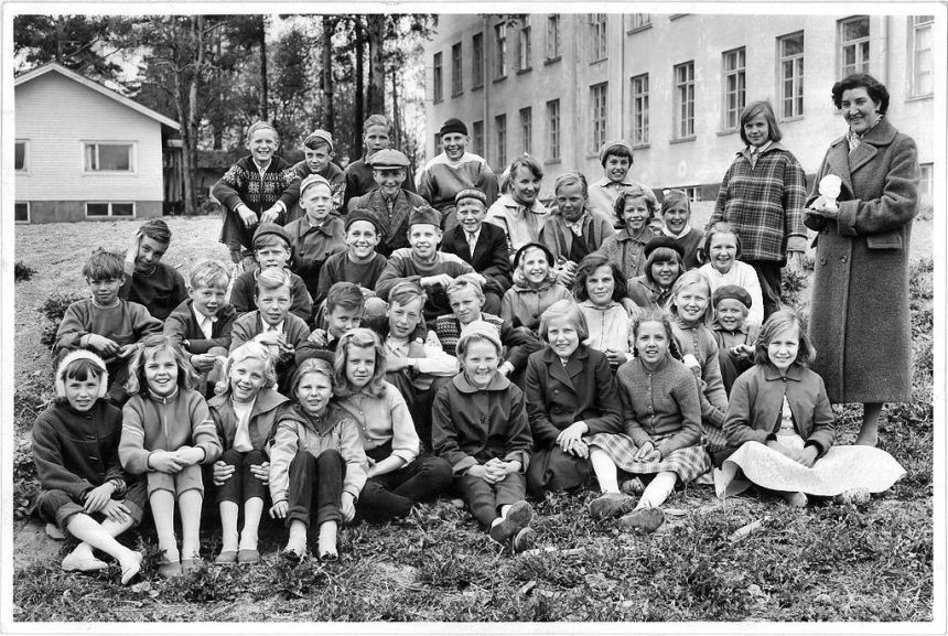 1956-57 luokkakuva 1 C