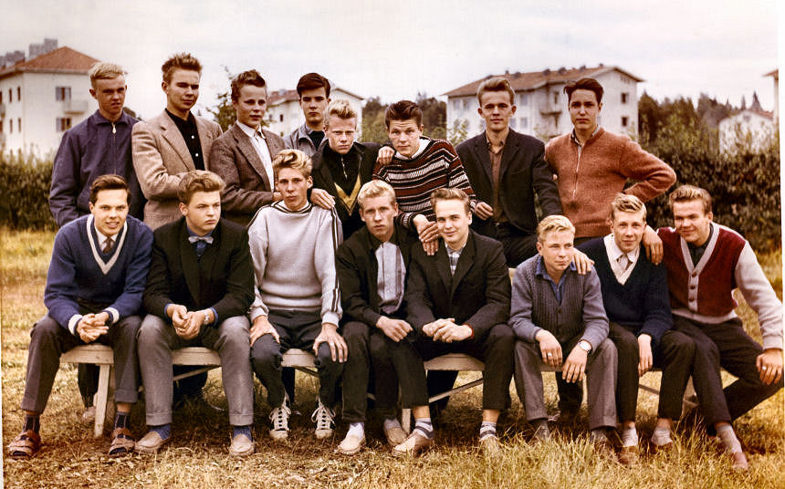 8 A:n pojat ja osa 7 A:lta 1958-1959