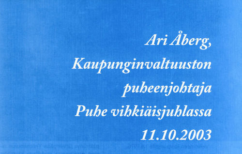 Ari Åbergin puhe