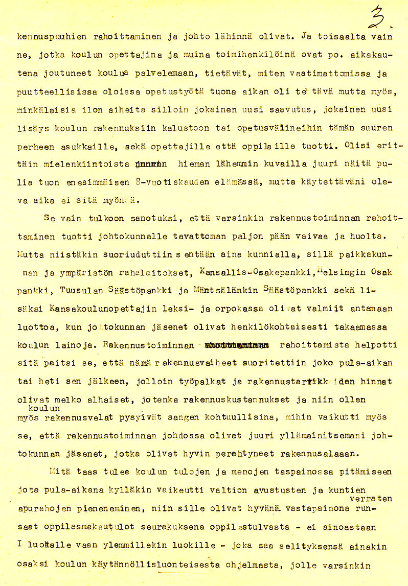 Sivu 3 historiikista 1928-53