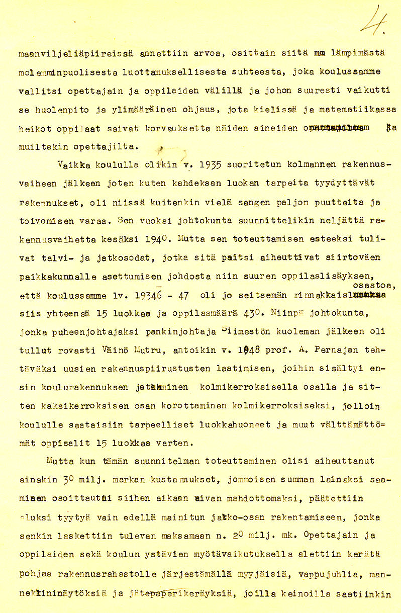 Sivu 4 historiikista 1928-53