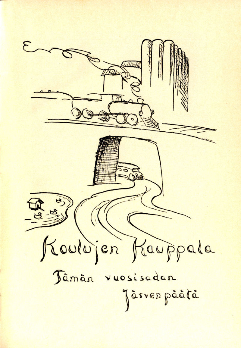 Koulujen kauppala -kirjan kansi