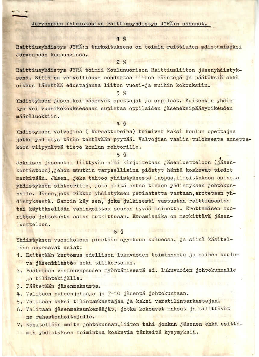 Jyr�n s��nn�t sivu 1