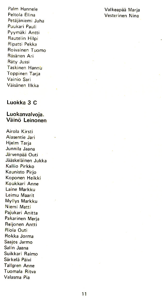 Oppilasluettelo 1978-79 sivu 4