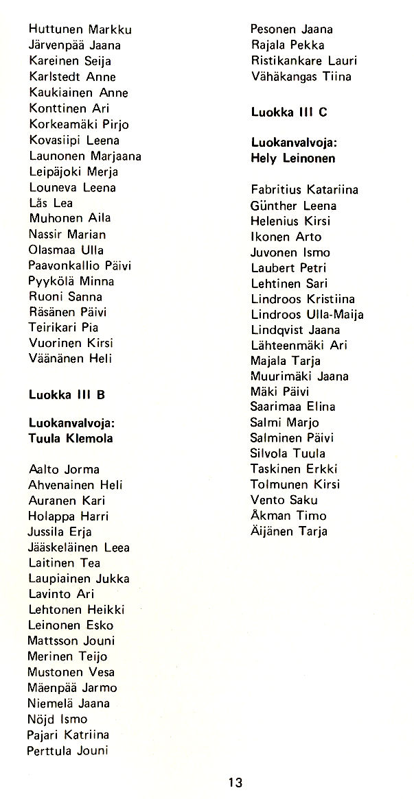 Oppilasluettelo 1980-81 sivu 5