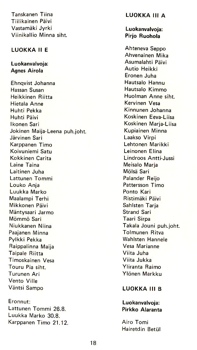 Oppilasluettelo 1983-84 sivu 5