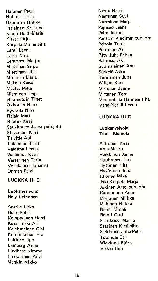 Oppilasluettelo 1983-84 sivu 6