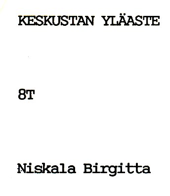 Oppilasluettelo yl�aste 1988-89 sivu 22