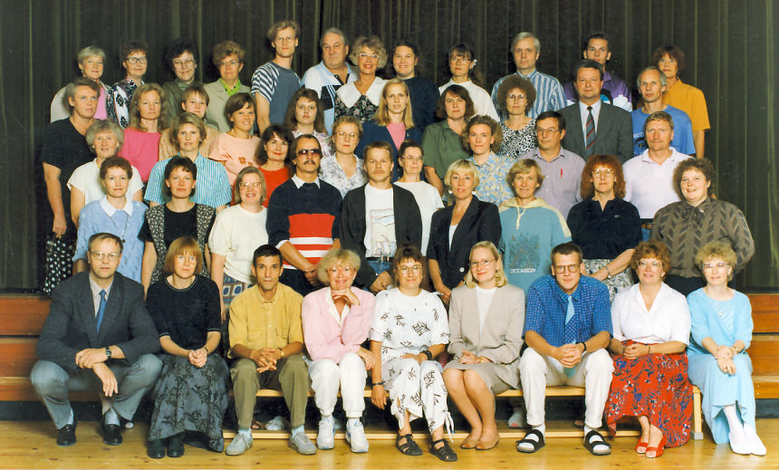 Järvenpään Yhteiskoulun opettajat ja henkilökunta 1991-92