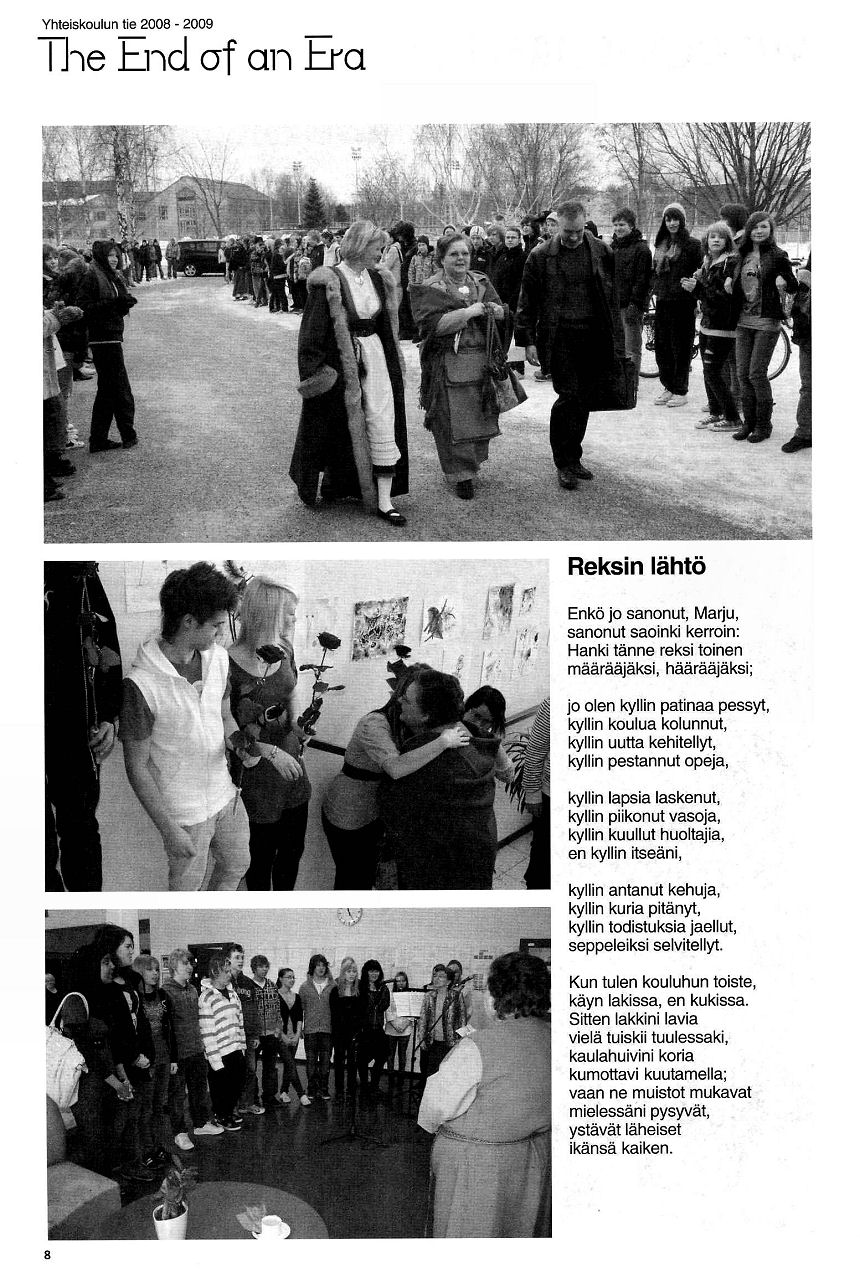 Aune Toivasen el�kesivut toimintakertomuksessa