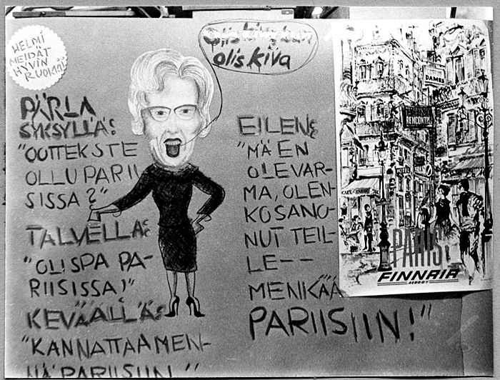 Helmi Pohjola 8 B penkkarikuvassa 1966