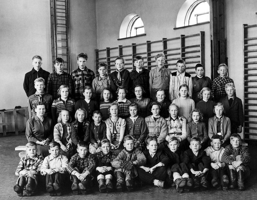 1 B luokkakuva 1951-1952