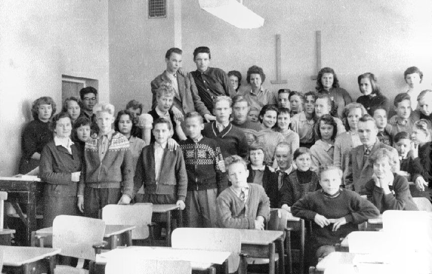 4 A:n luokkakuva1958