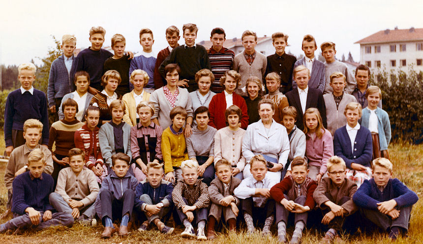 3 B:n luokkakuva 1959 kev�t