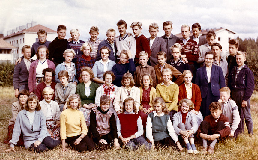 4 B:n luokkakuva 1959 kevt