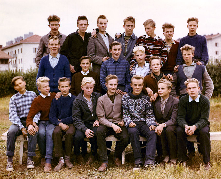 Luokkakuva 5 A POJAT 1958-59