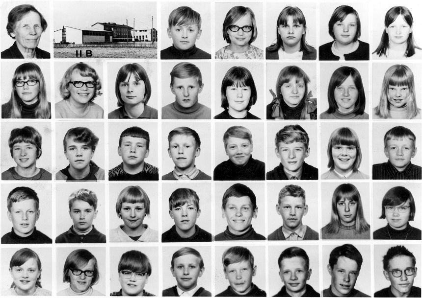 1966-67 luokkakuva 2 B