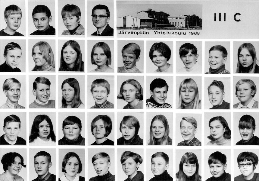 1967-68 luokkakuva 3 C