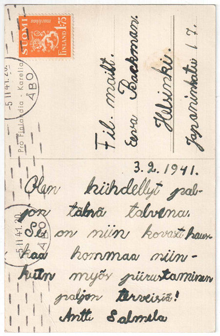 kortti 3.2.1941