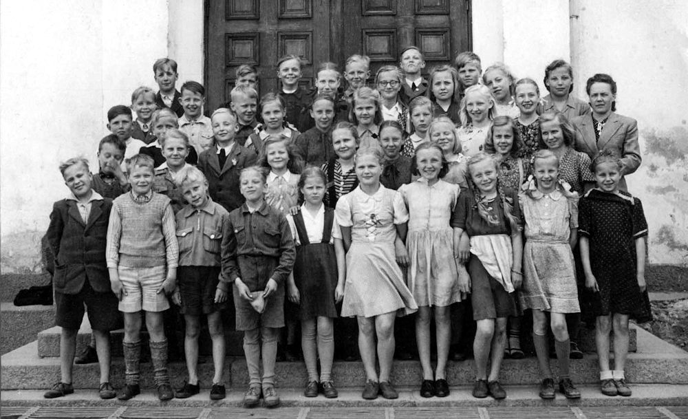 J�rvenp��n Yhteiskoulun 1 A luokka 1950-1951