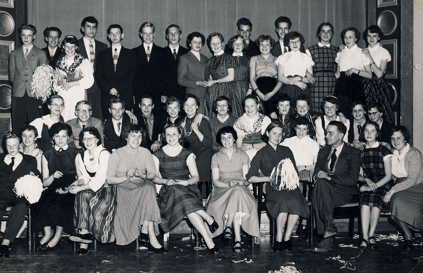J�rvenp��n Yhteiskoulun 5 B luokka 1954-1955