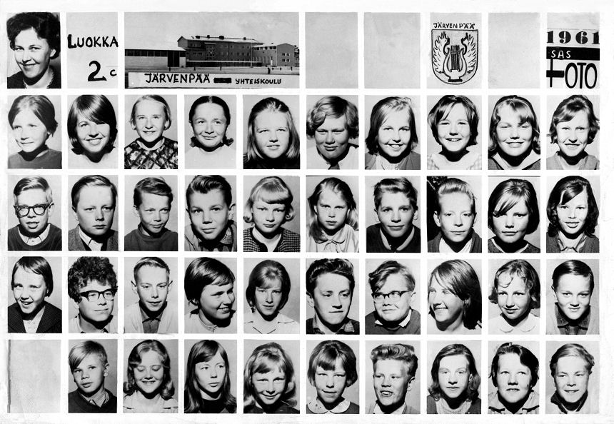 Järvenpään Yhteiskoulun 2 C luokka 1960-1961