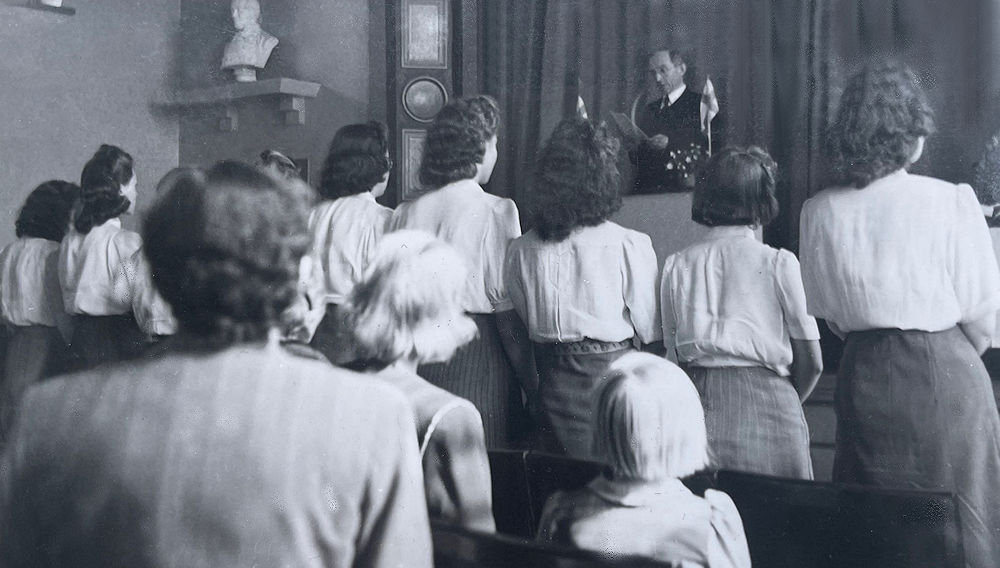 1944/ ylioppilaiden kiitos luokanvalvojalle