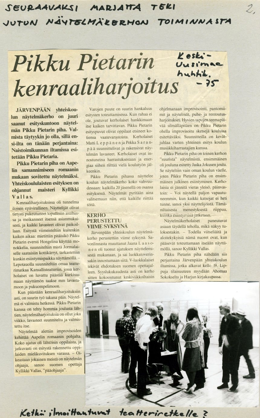 Pikku Pietarin Piha n�ytelm� 1975