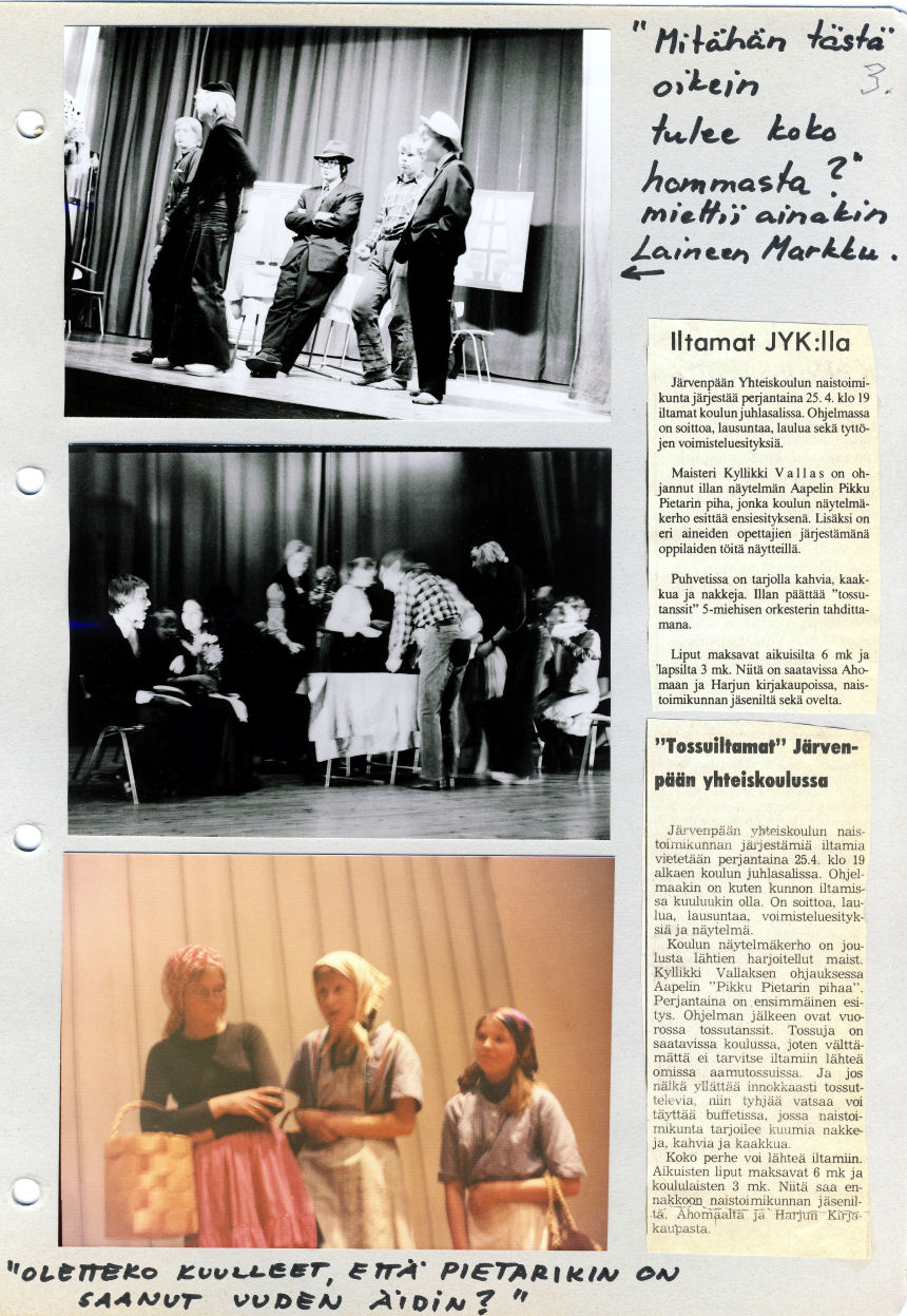 Pikku Pietarin Piha n�ytelm� 1975