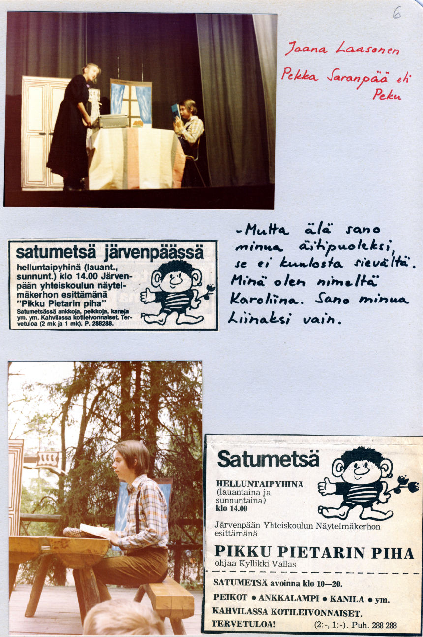 Pikku Pietarin Piha n�ytelm� 1975