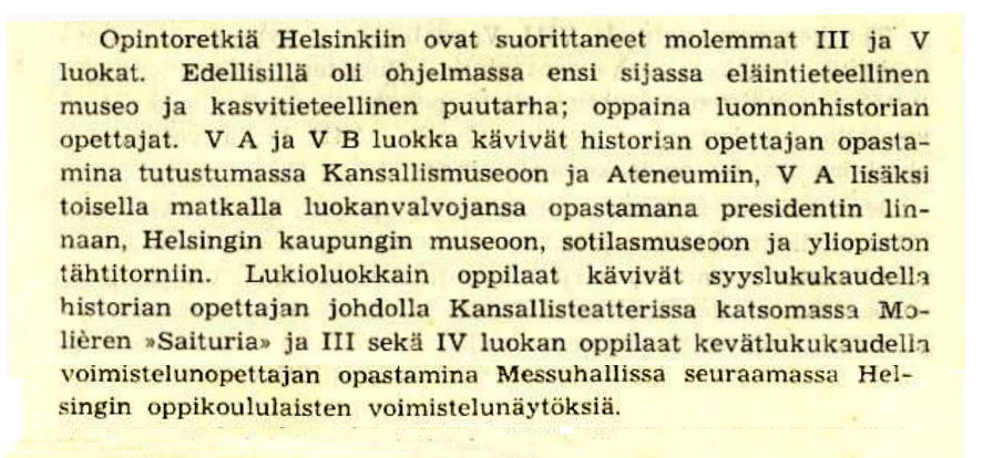 hELSINGIN RETKI 1945