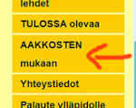 aakkosten mukaan