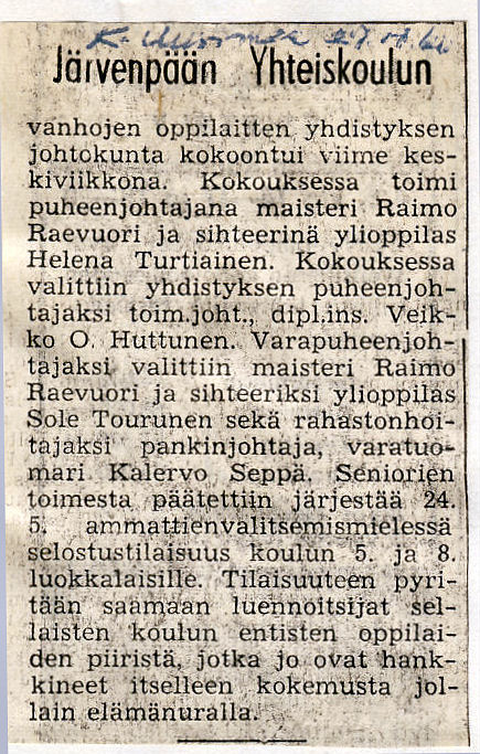 Keski-Uusimaa 27.4.1960