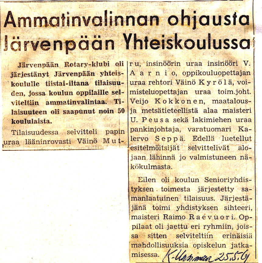 Keski-Uusimaa 25.5.1961
