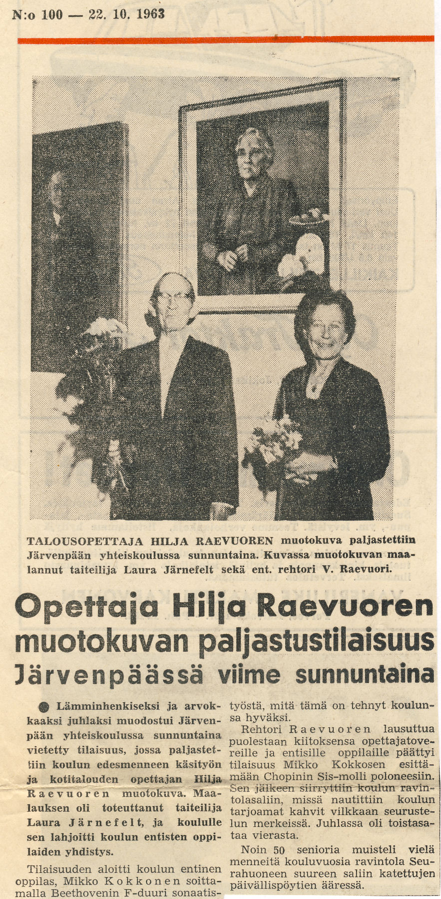Järvenpään Seutu 22.10.1963