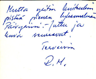 Hesarin toimittajan kirje